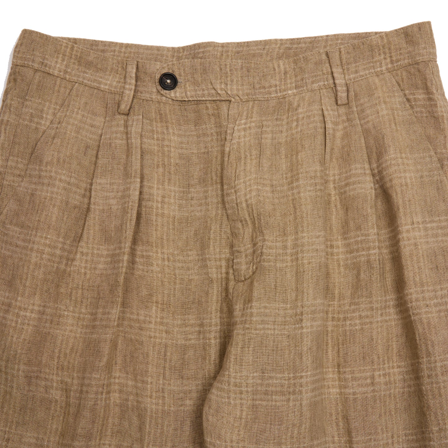 Massimo Alba Stan Linen Trousers in Light Brown