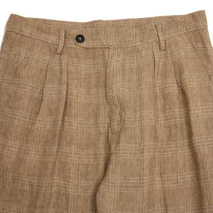 Massimo Alba Stan Linen Trousers in Light Brown