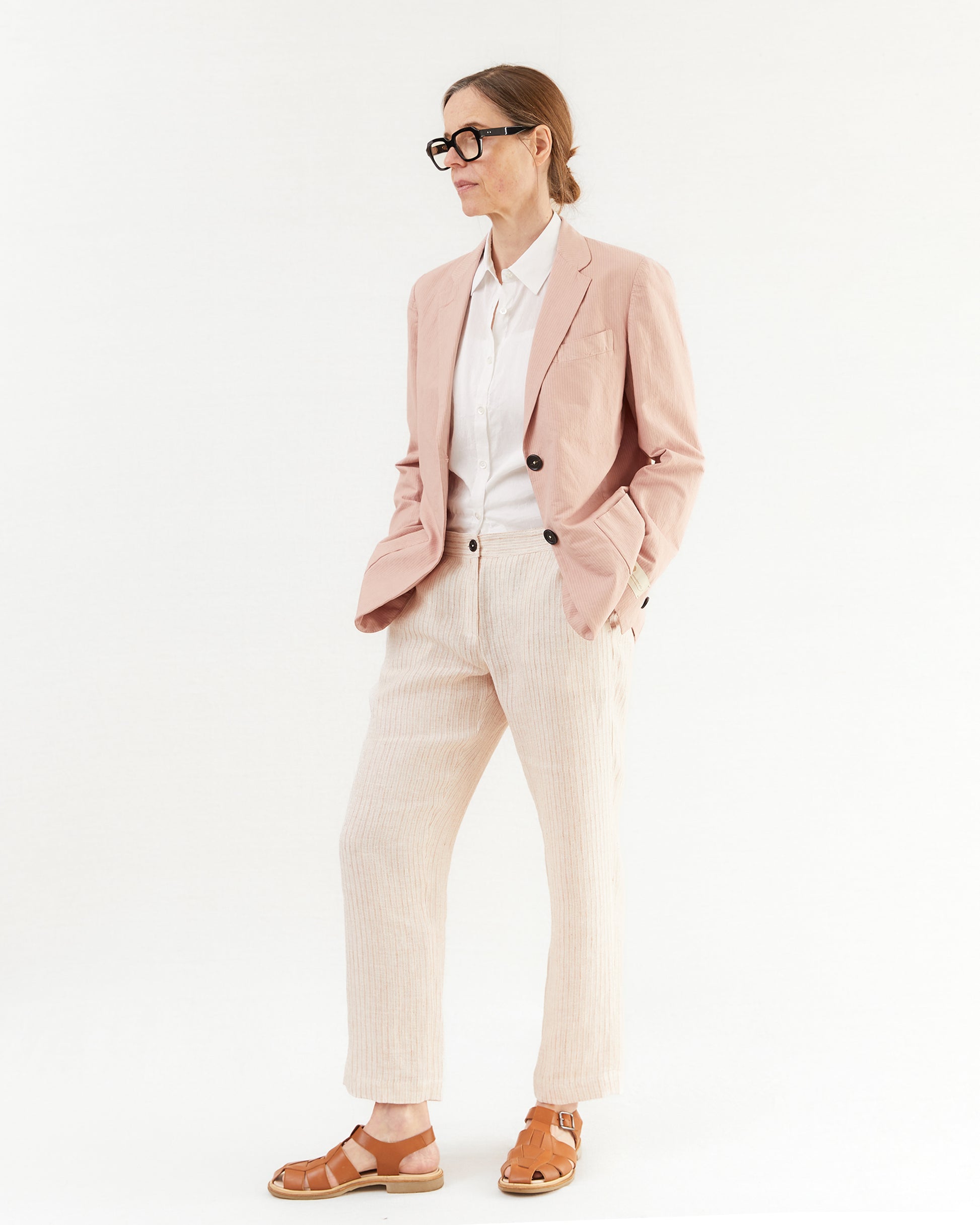 Massimo Alba Women's Stromboli Blazer in Soft Pink