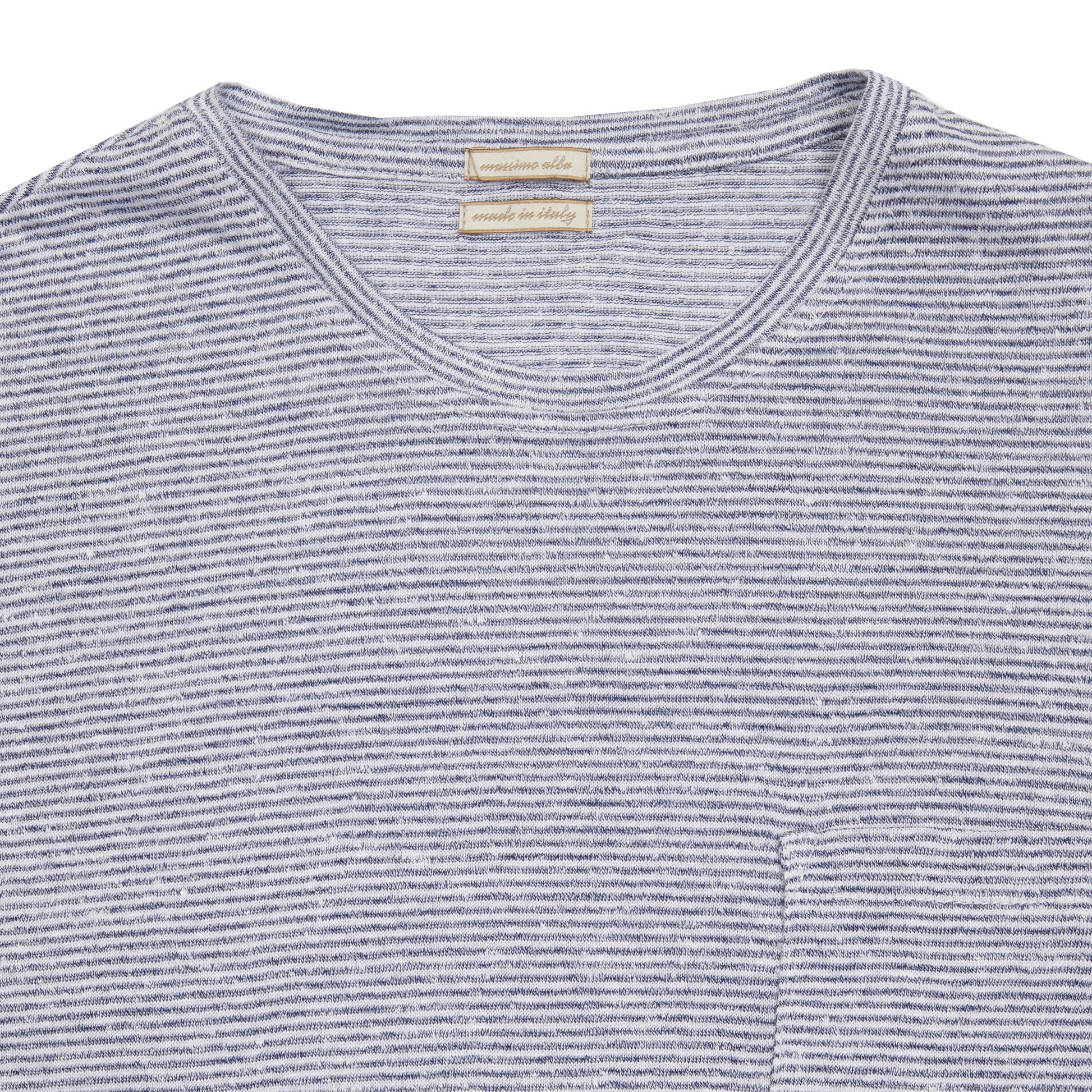 Massimo Alba Panarea Short Sleeve T-Shirt in Bianco 2