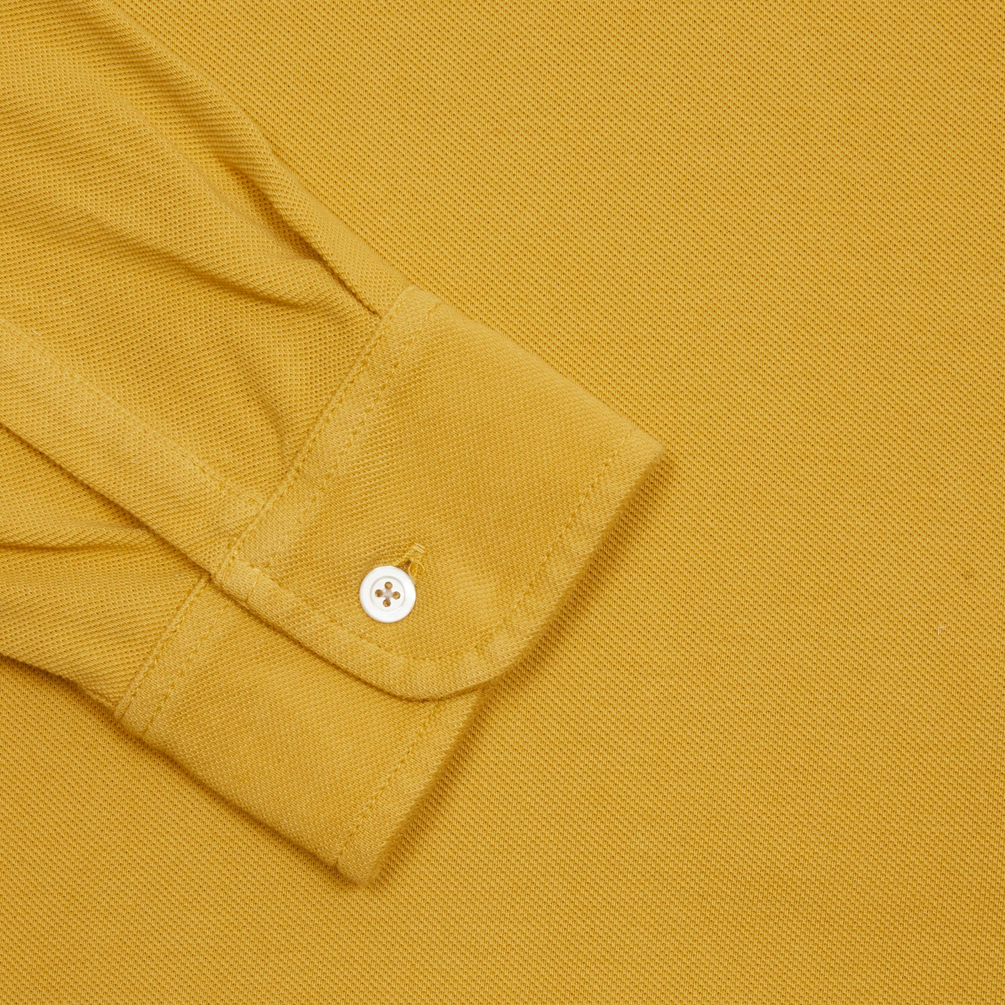 Massimo Alba Raya Polo Shirt in Mostarda 2