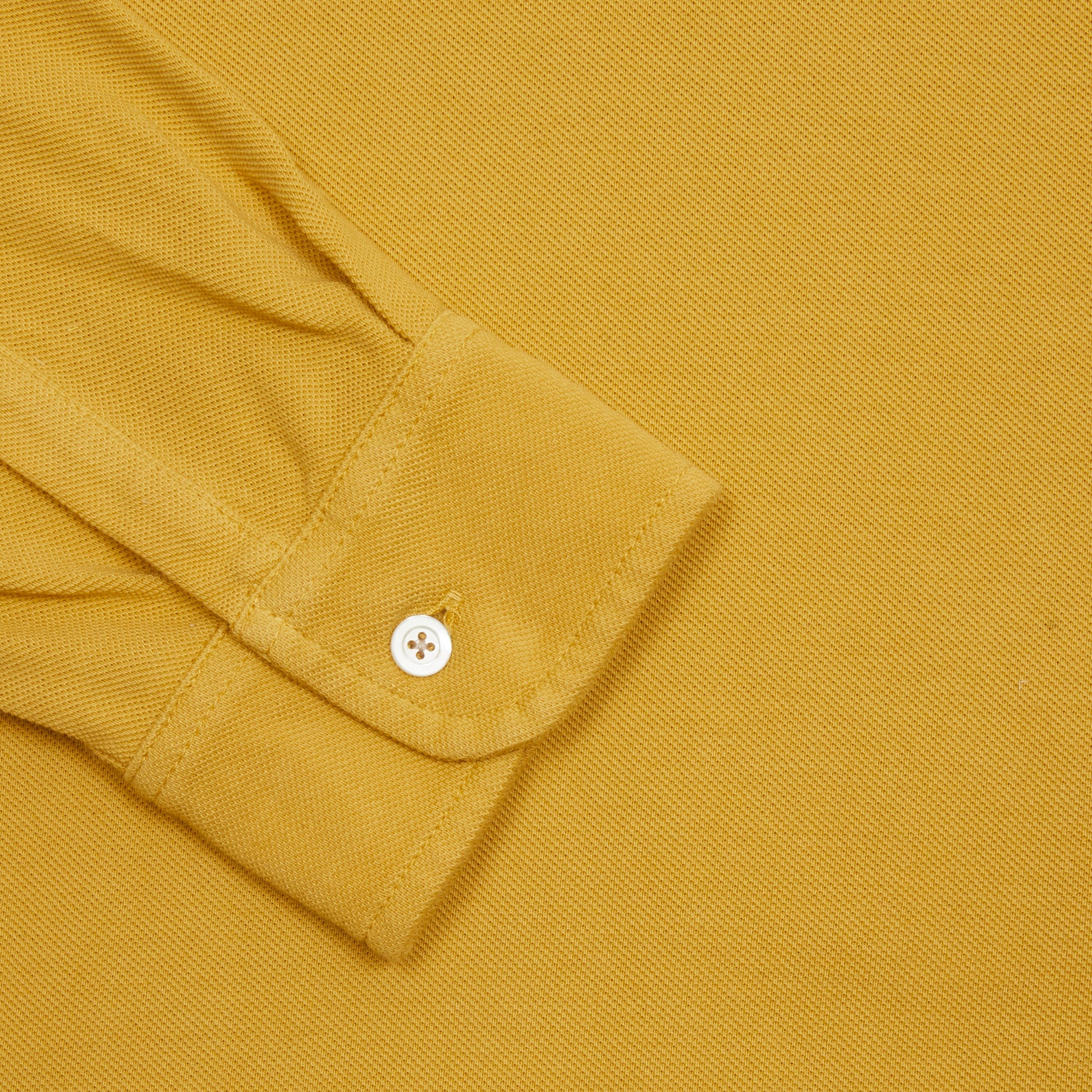 Massimo Alba Raya Polo Shirt in Mostarda 2