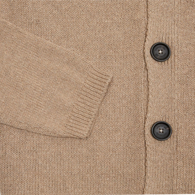 Massimo Alba Tony V-Neck Cardigan in Naturale 2