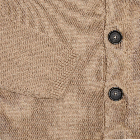 Massimo Alba Tony V-Neck Cardigan in Naturale