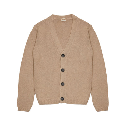 Massimo Alba Tony V-Neck Cardigan in Naturale