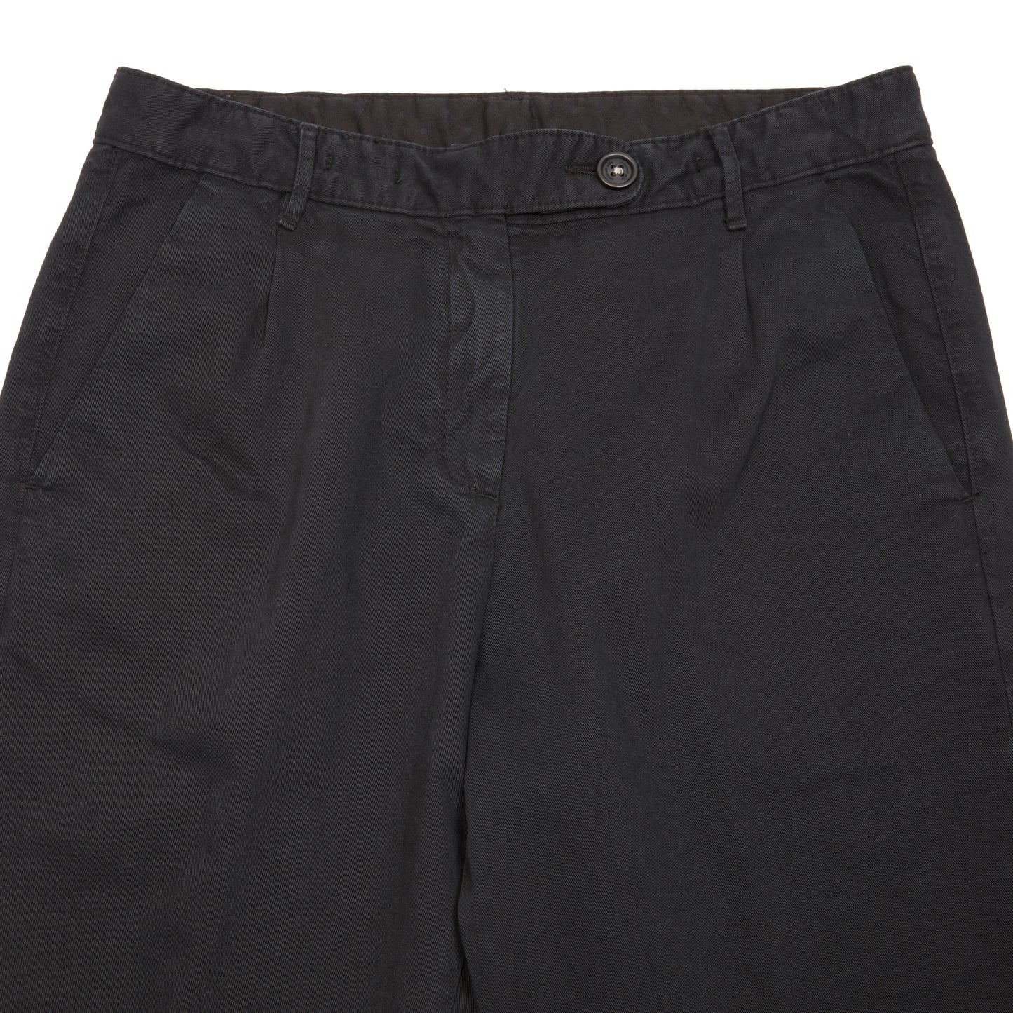 Massimo Alba Women's Melu70 Cotton/Cashmere Trousers in Nero Lavato 2
