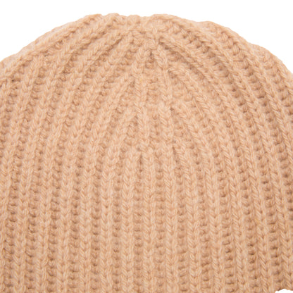 McGeorge Cashmere/Wool English Rib Cap in Camel