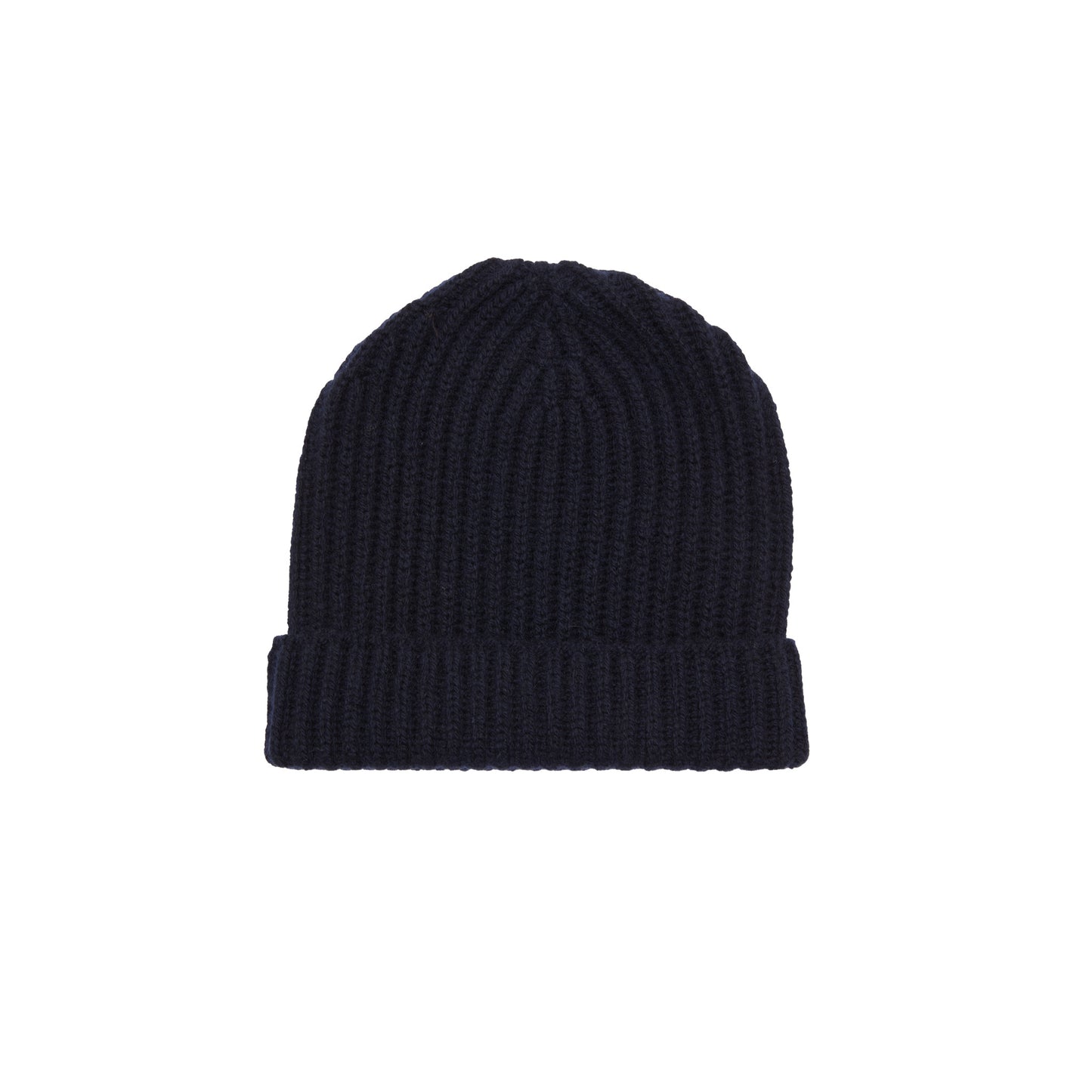 McGeorge Cashmere/Wool English Rib Cap in Navy