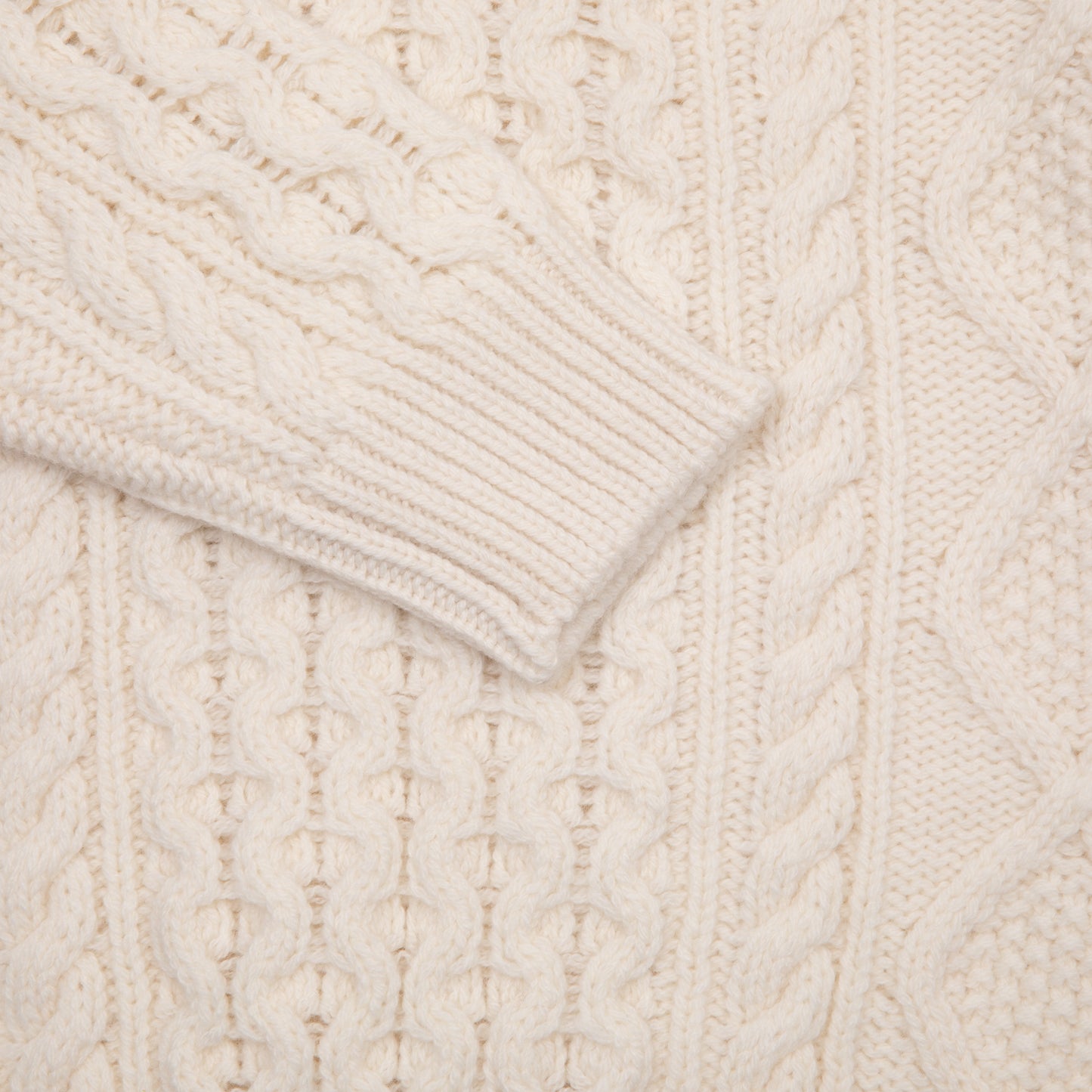 McGeorge of Scotland Cableknit Jumper in Off-White (AW25)