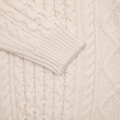 McGeorge of Scotland Cableknit Jumper in Off-White (AW25)