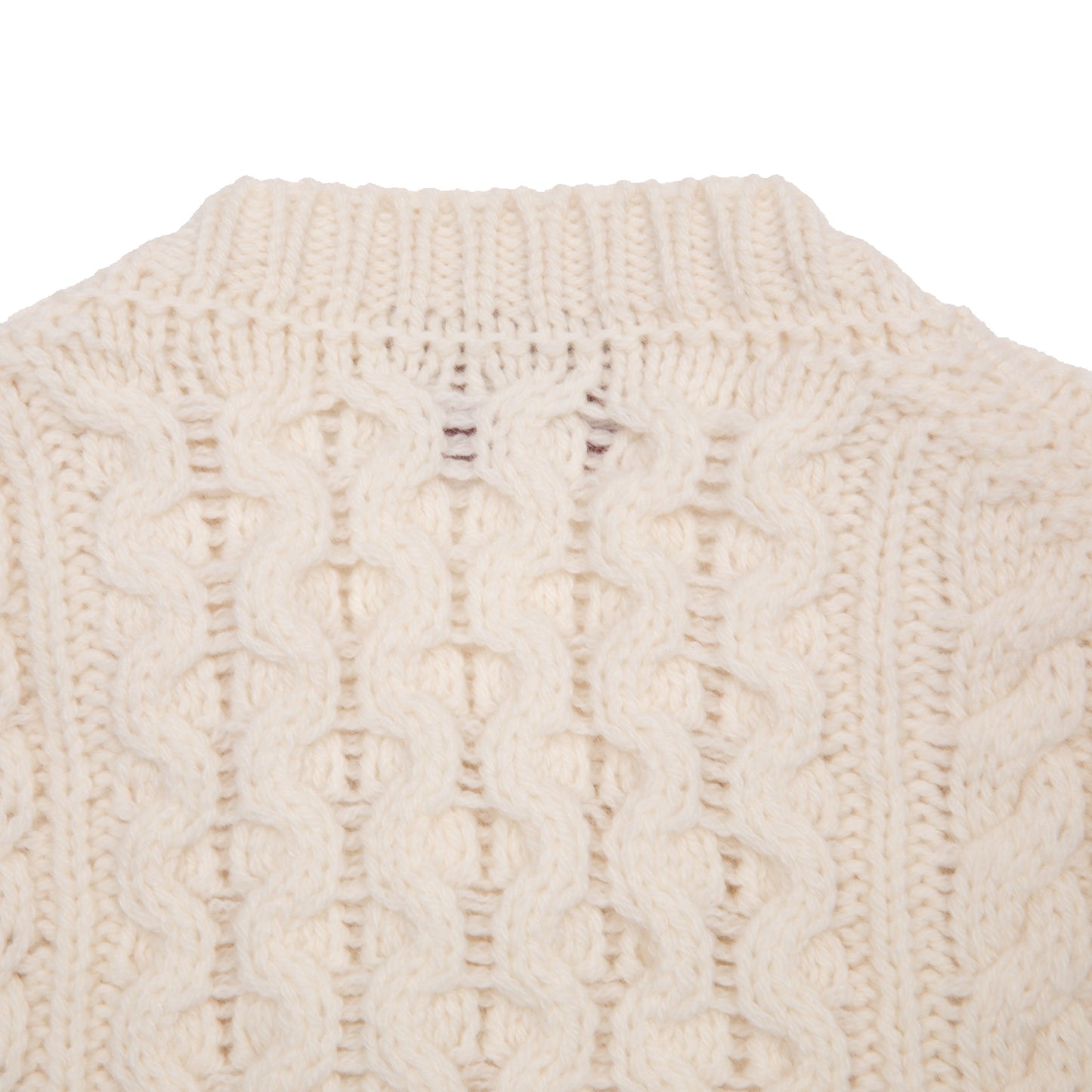 McGeorge of Scotland Cableknit Jumper in Off-White (AW25)