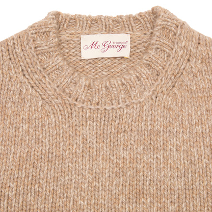 McGeorge Cashmere Chunky Crew in Caramel