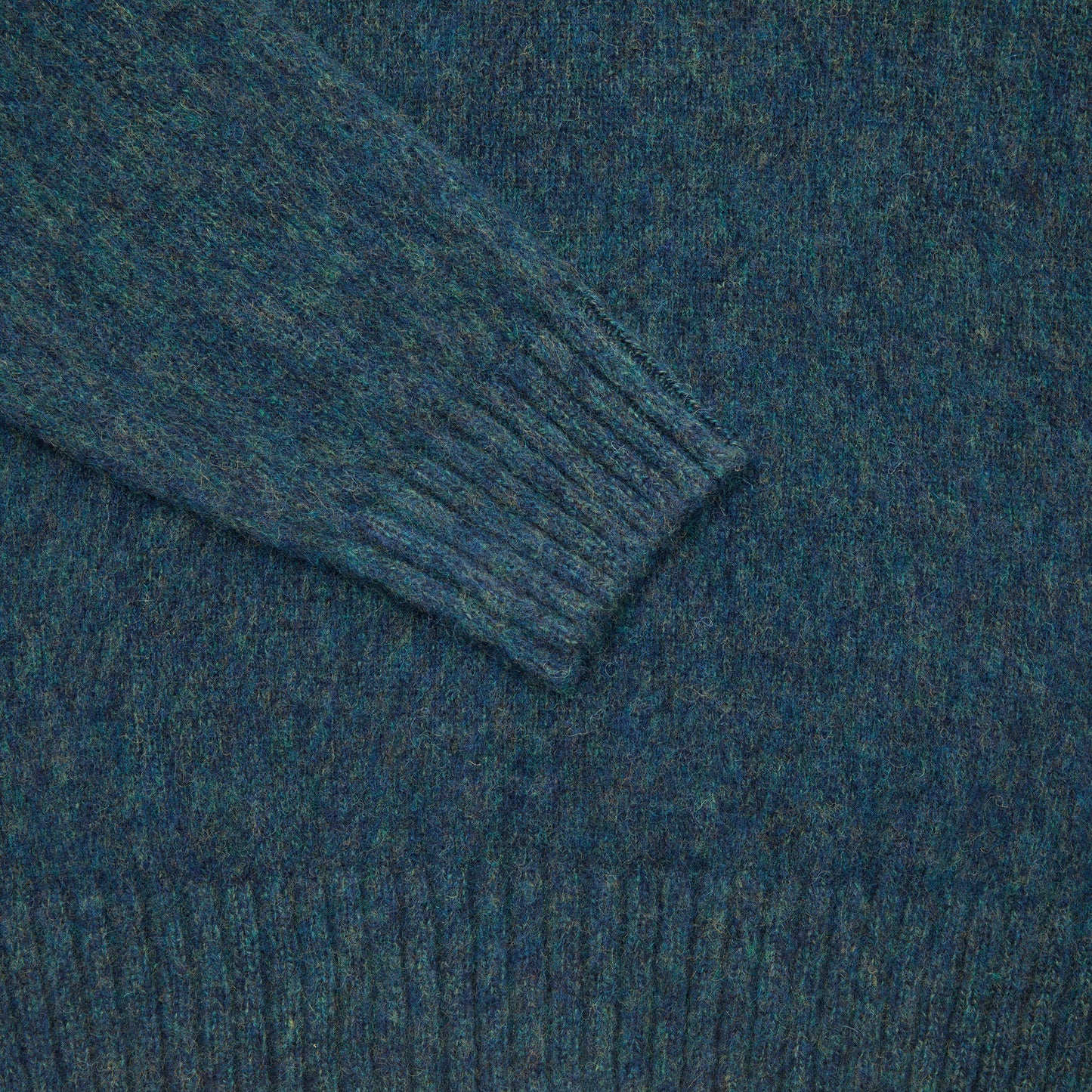 McGeorge Supersoft Shetland Shaggy Jumper in Ocean