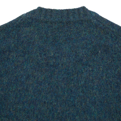 McGeorge Supersoft Shetland Shaggy Jumper in Ocean