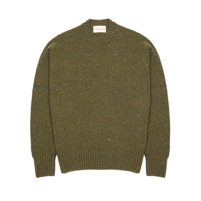 McGeorge Cashmere/Wool Donegal Jumper in Loden