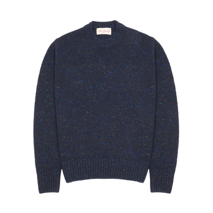McGeorge Cashmere/Wool Donegal Jumper in Prussia