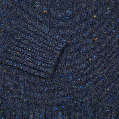McGeorge Cashmere/Wool Donegal Jumper in Prussia