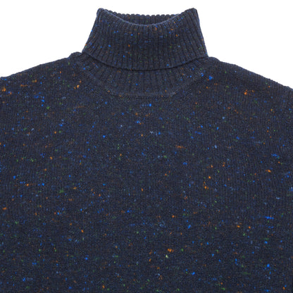 McGeorge Cashmere/Wool Donegal Rollneck Jumper in Prussia