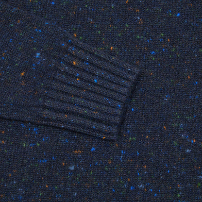 McGeorge Cashmere/Wool Donegal Rollneck Jumper in Prussia