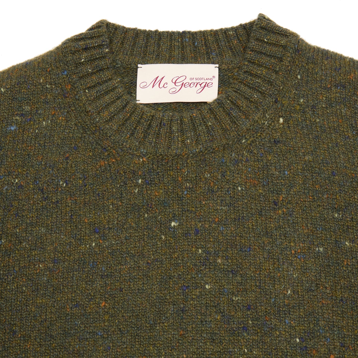 McGeorge Cashmere/Wool Donegal Jumper in Loden
