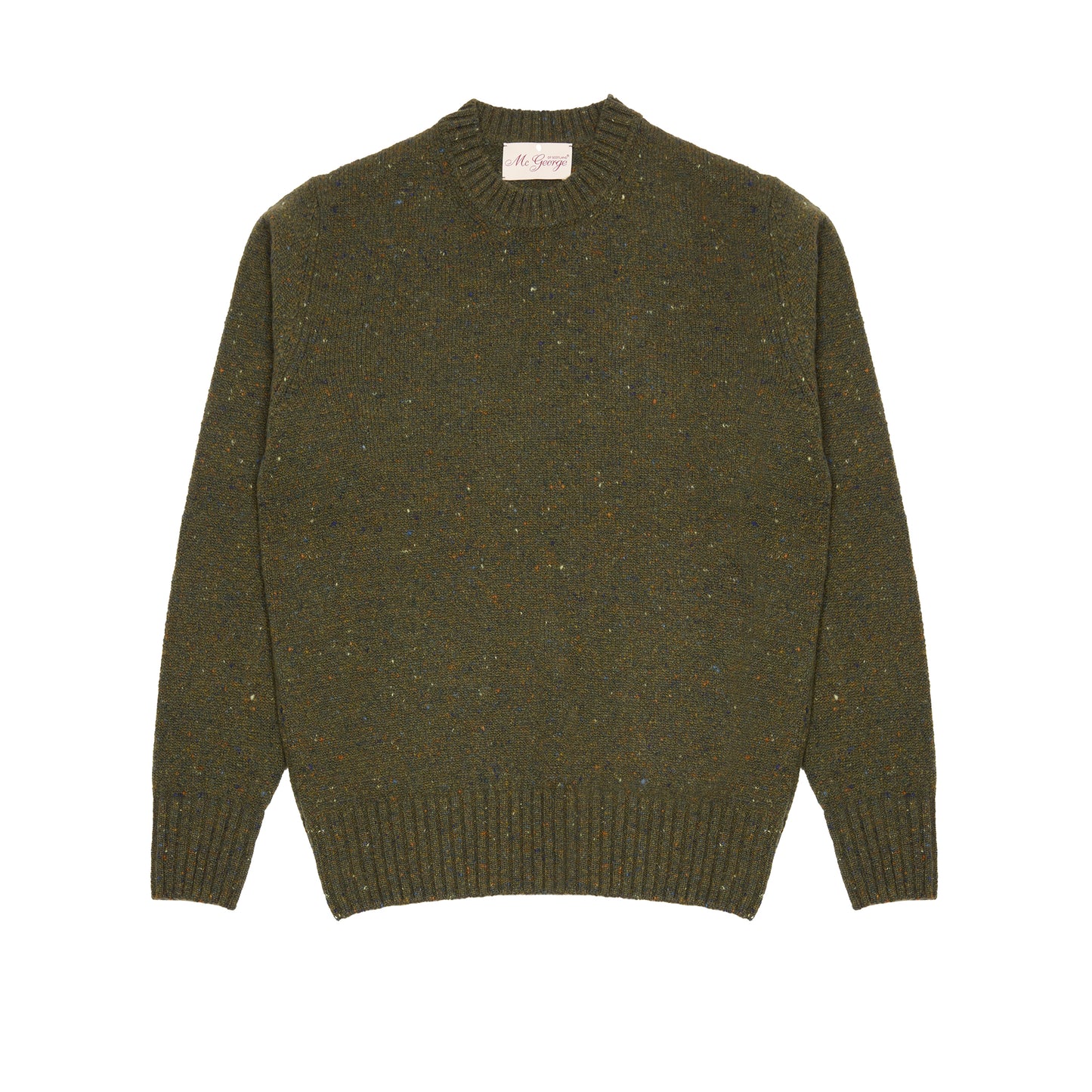 McGeorge Cashmere/Wool Donegal Jumper in Loden