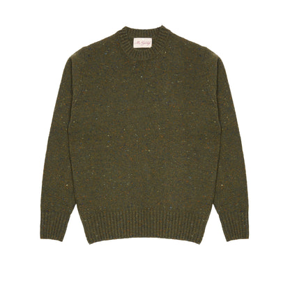 McGeorge Cashmere/Wool Donegal Jumper in Loden