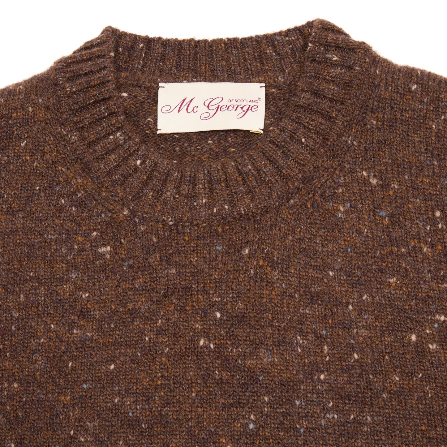 McGeorge Cashmere/Wool Donegal Jumper in Ruggine