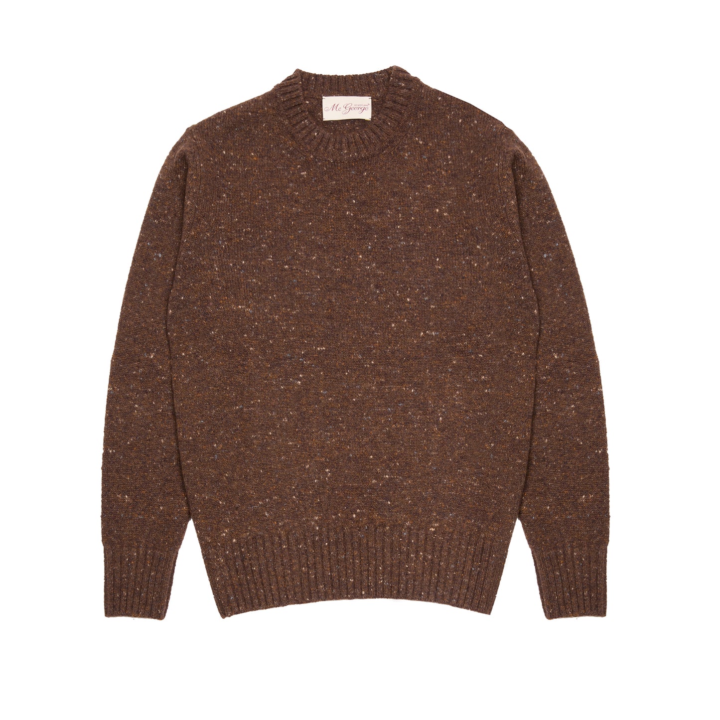 McGeorge Cashmere/Wool Donegal Jumper in Ruggine