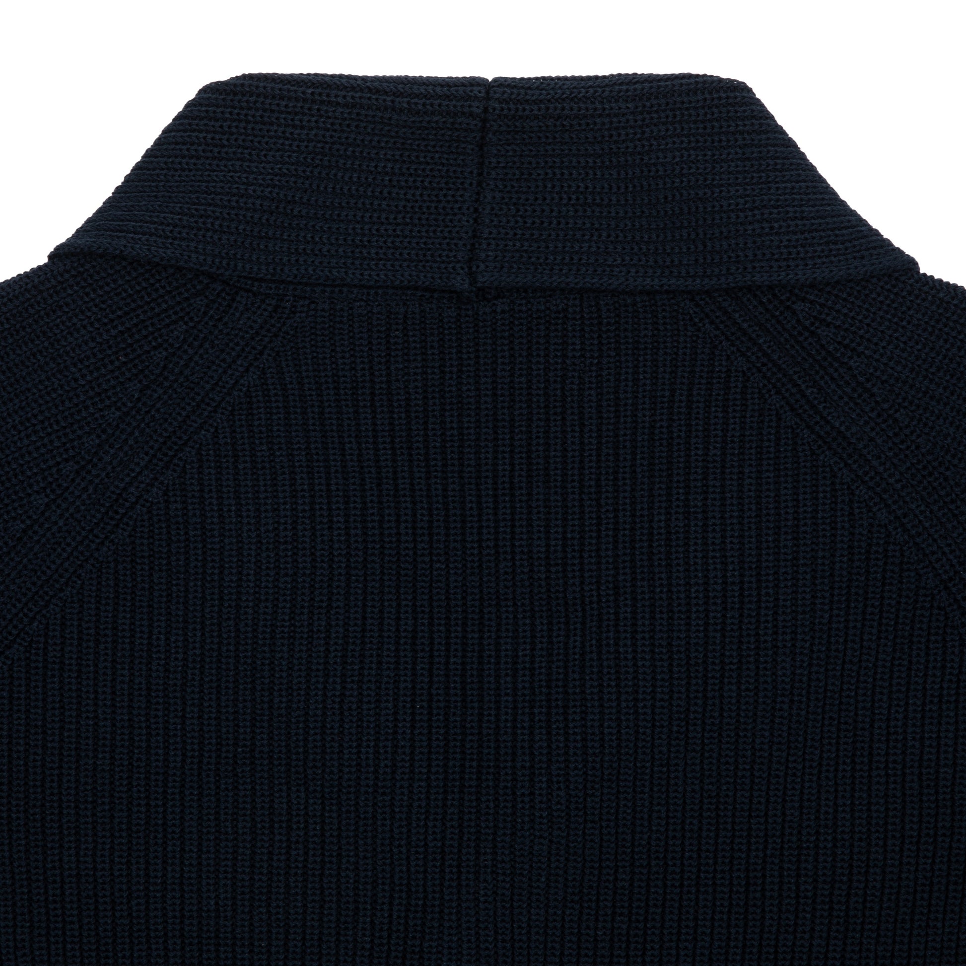 McGeorge of Scotland Ribbed Raglan Shawl Cardigan in Navy4
