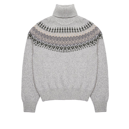 McGeorge of Scotland Women's Raglan Fair Isle Rollneck Jumper