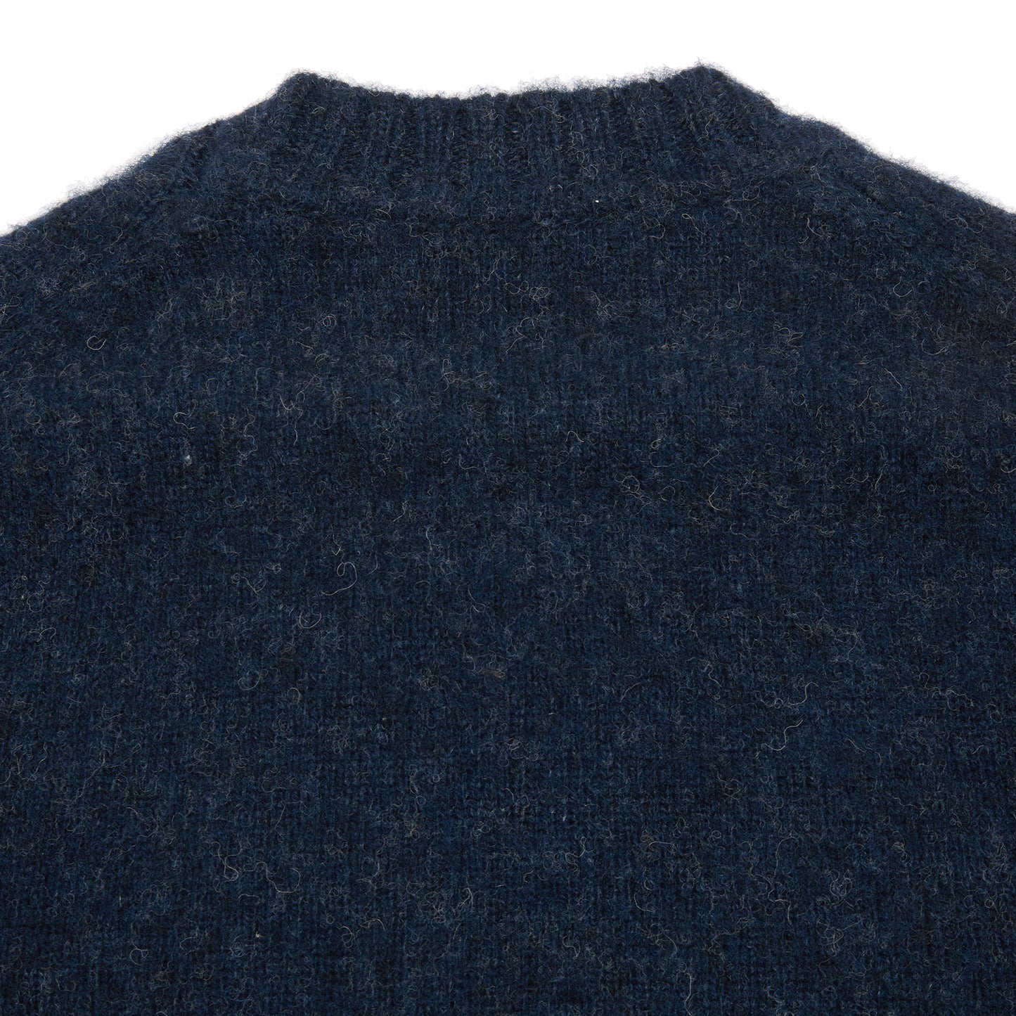 McGeorge of Scotland Supersoft Shetland Jumper in Navy Melange