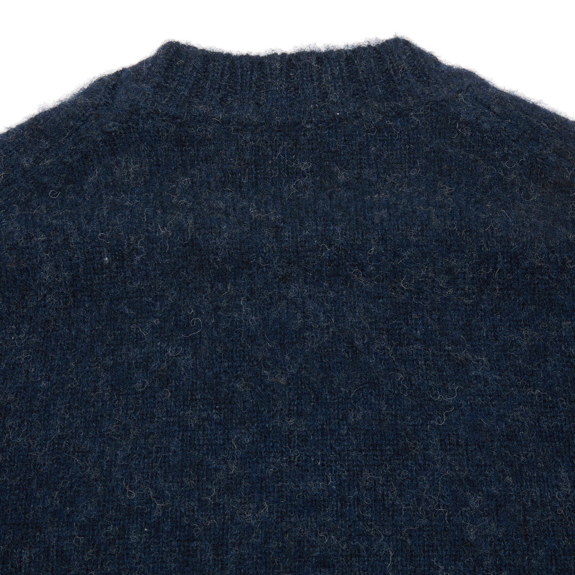 McGeorge of Scotland Supersoft Shetland Jumper in Navy Melange