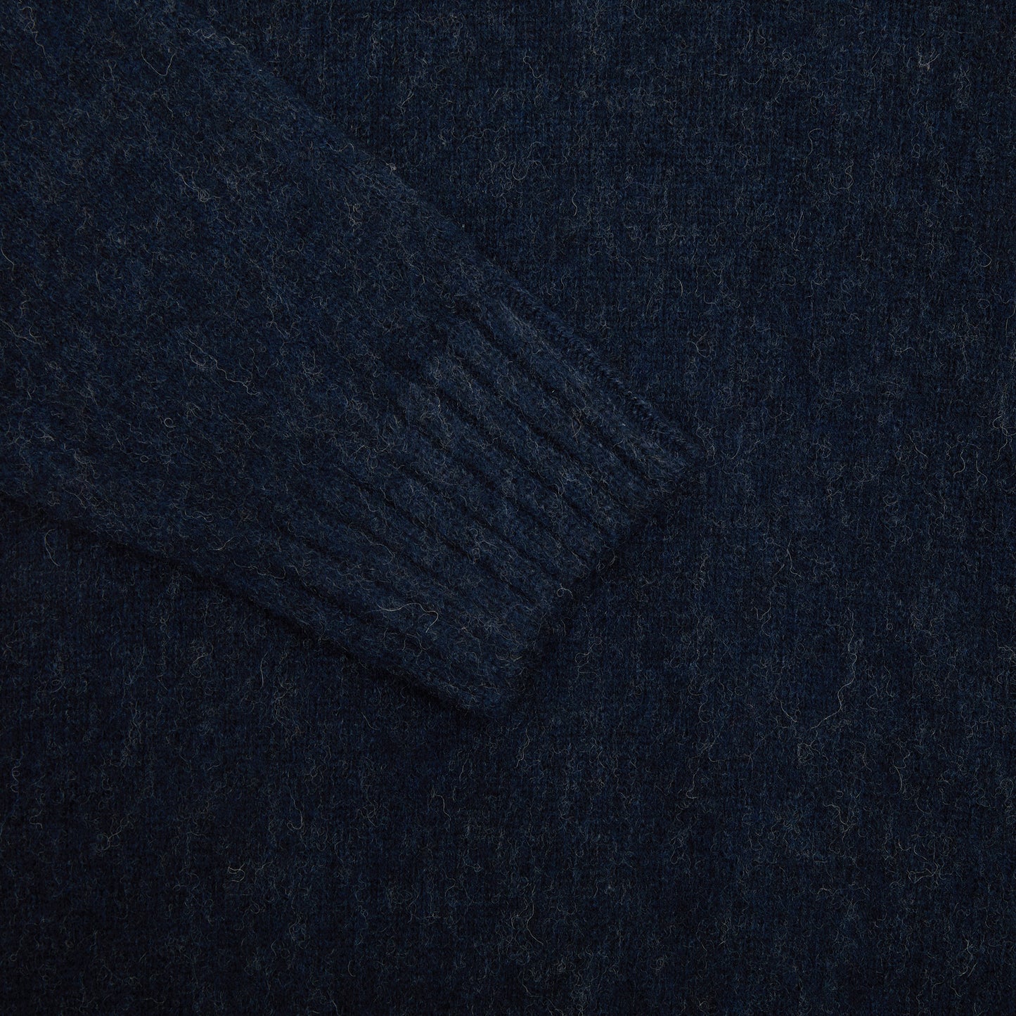 McGeorge of Scotland Supersoft Shetland Jumper in Navy Melange