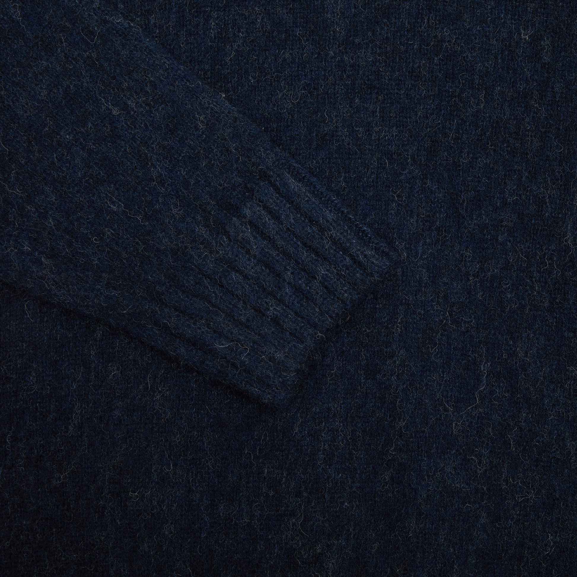 McGeorge of Scotland Supersoft Shetland Jumper in Navy Melange