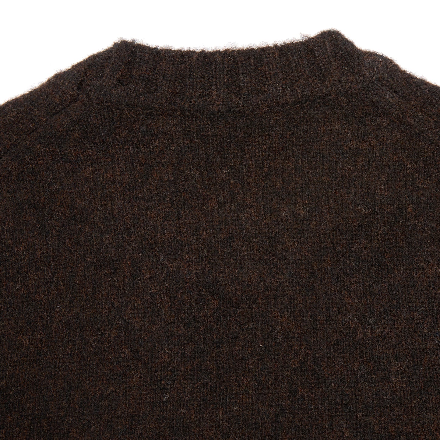 McGeorge of Scotland Supersoft Shetland Jumper in Brown Melange