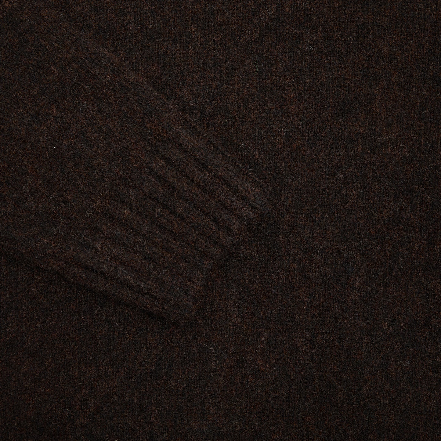 McGeorge of Scotland Supersoft Shetland Jumper in Brown Melange