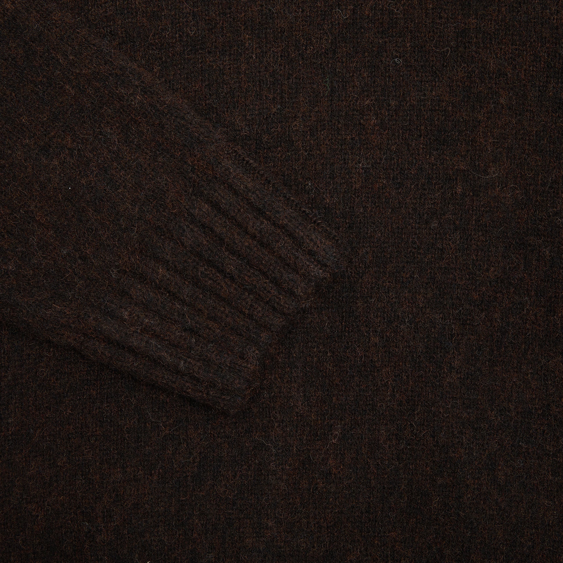 McGeorge of Scotland Supersoft Shetland Jumper in Brown Melange