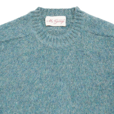 McGeorge of Scotland Supersoft Shetland Shaggy Jumper in Lovat 2