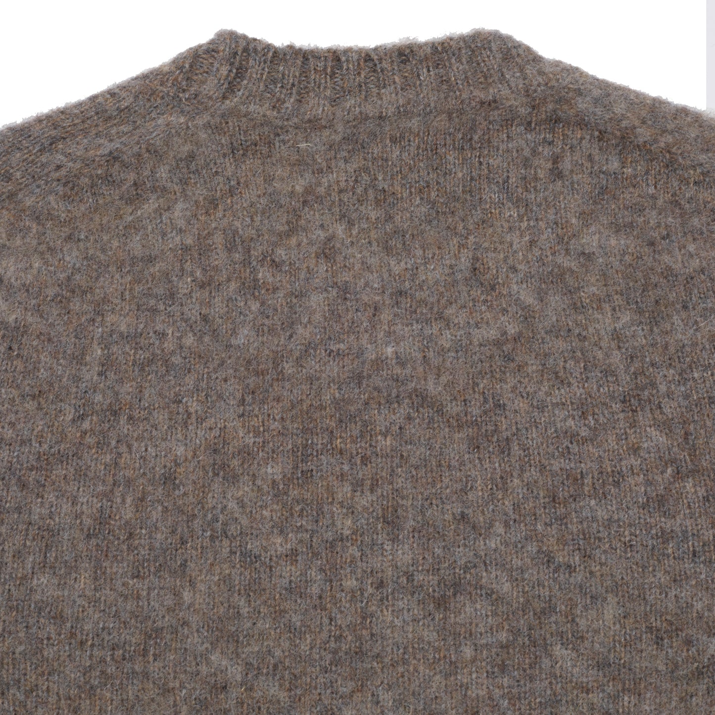McGeorge of Scotland Supersoft Shetland Shaggy Jumper in Mushroom