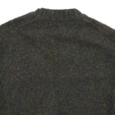 McGeorge of Scotland Supersoft Shetland Shaggy Jumper in Nori Melange 4