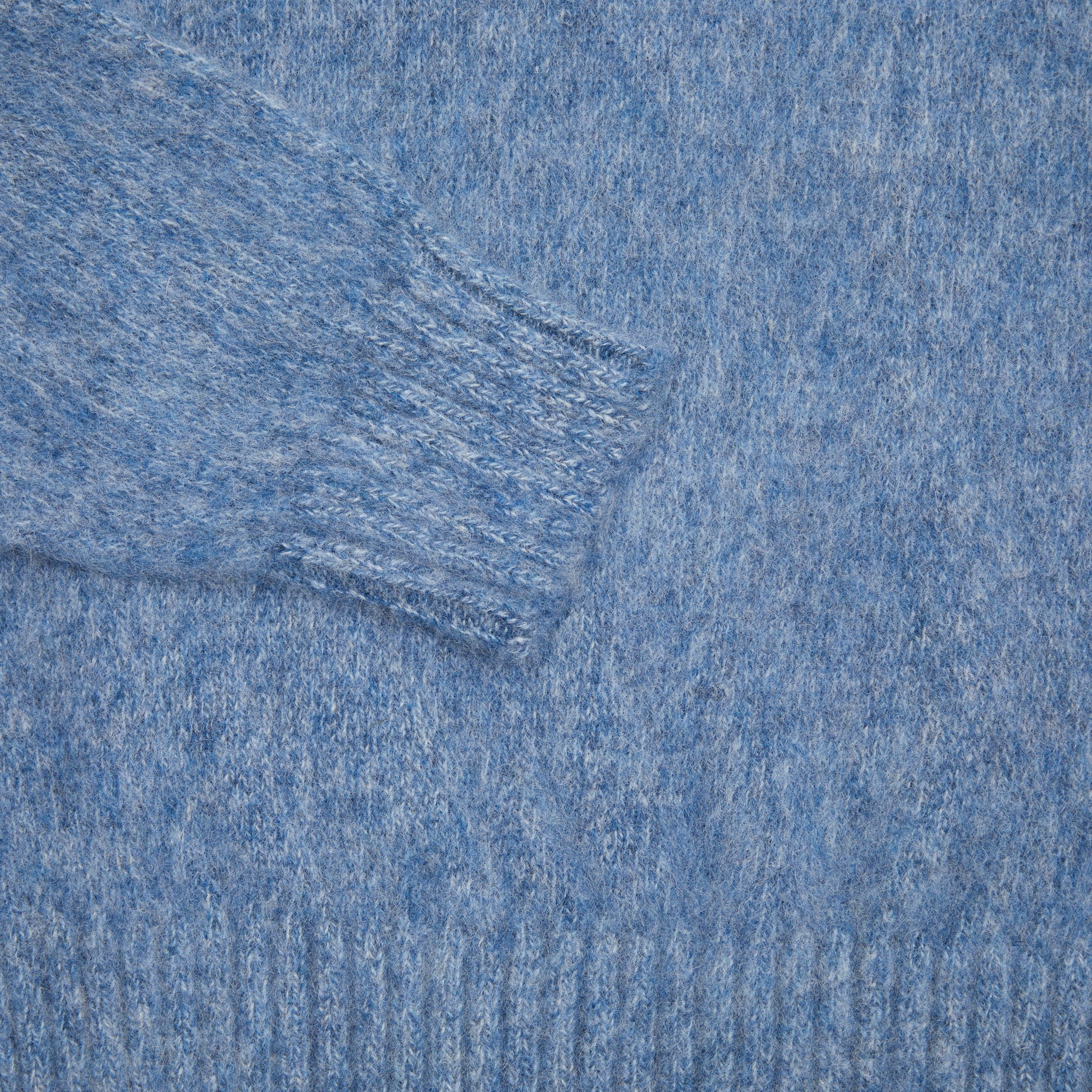 McGeorge of Scotland Supersoft Shetland Shaggy Jumper in Blue 4