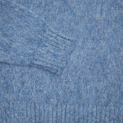 McGeorge of Scotland Supersoft Shetland Shaggy Jumper in Blue 4
