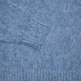 McGeorge of Scotland Supersoft Shetland Shaggy Jumper in Blue 4