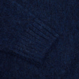 McGeorge of Scotland Supersoft Shetland Shaggy Jumper in Haast Blue