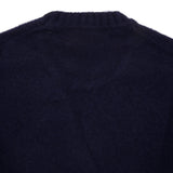 McGeorge of Scotland Supersoft Shetland Shaggy Jumper in Navy 3