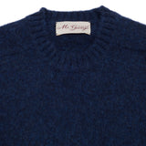 McGeorge of Scotland Supersoft Shetland Shaggy Jumper in Haast Blue