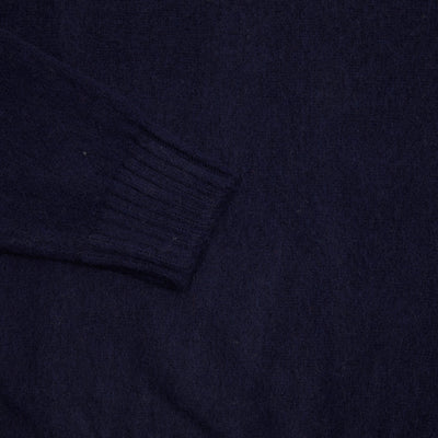 McGeorge of Scotland Supersoft Shetland Shaggy Jumper in Navy 4