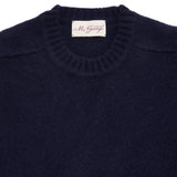 McGeorge of Scotland Supersoft Shetland Shaggy Jumper in Navy 2