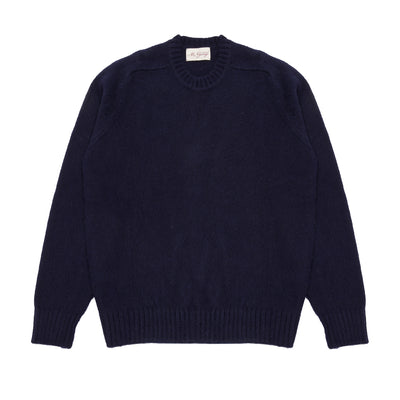 McGeorge of Scotland Supersoft Shetland Shaggy Jumper in Navy 1