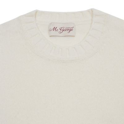 McGeorge of Scotland Crewneck Jumper in Off-White